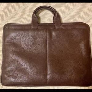 J.Murphy Real leather laptop briefcase
